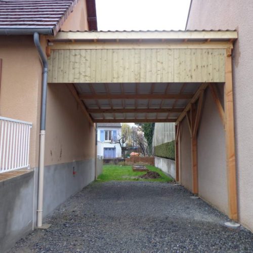 Carport bois couverture bac acier à Bellerive sur Allier