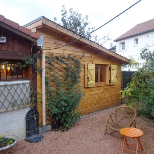 Extension ossature bois à Cusset