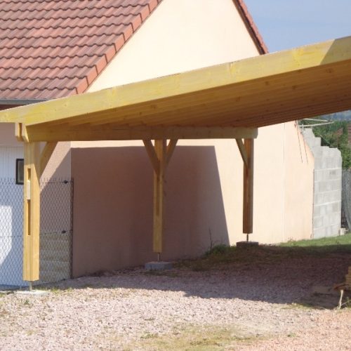 Carport bois à Saint-Rémy-en-Rollat
