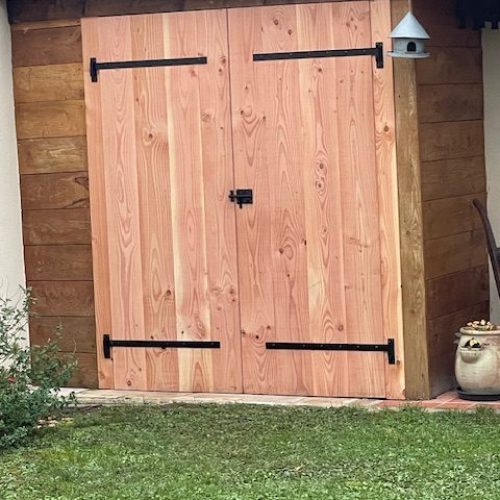 Résultat Fabrication d'une prote deux vantaux St pont 2024