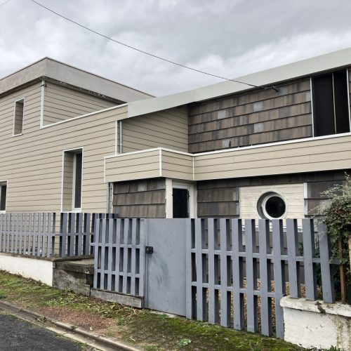 Façade bardage en ciment à Cusset