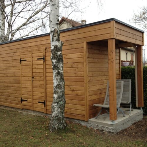 Abris de jardin couverture membrane d&rsquo;étanchéité au Vernet