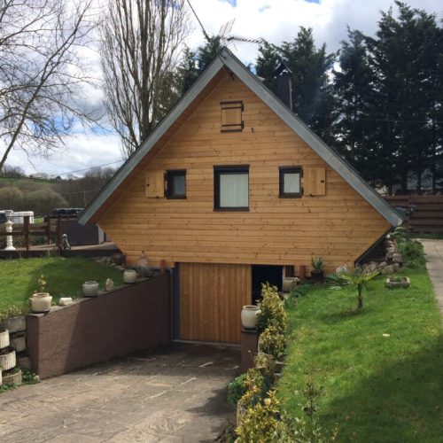 Façade bardage Mélèze au Vernet